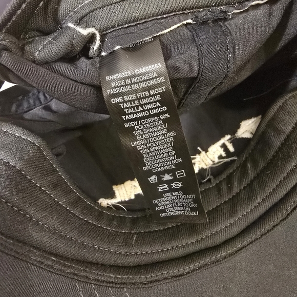 CAP LEGACY DRI-FIT GOLF NIKEGOLF ADJUSTABLE TRINITYRAIL BLACK WHITE - Picture 6 of 7